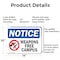 Signmission Weapon Free Campus OSHA Notice Sign, Aluminum, 14in W x 10in L, 2PK OS-2PACK-NS-A-1014-L-16886 - alternate 5